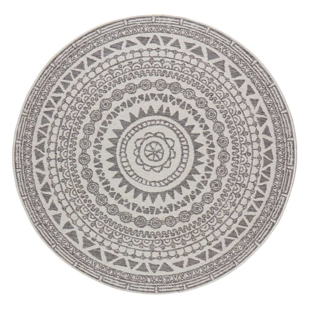 Sivo-krémový vonkajší koberec NORTHRUGS Coron