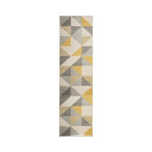 Sivo-žltý koberec Flair Rugs Urban Triangle