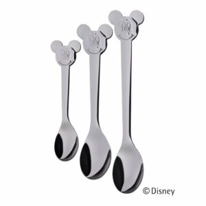 Súprava 3 detských lyžičiek z antikoro ocele Cromargan® Mickey Mouse