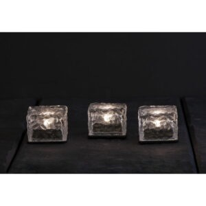 Súprava 3 vonkajších solárnych sviečok Star Trading Candle Icecube