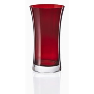 Súprava 6 červených valcových pohárov Crystalex Extravagance