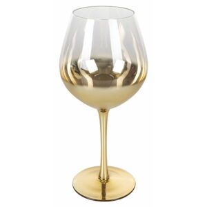 Súprava 6 pohárov na víno v zlatej farbe Villa d