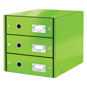 Zelený kartónový organizér na dokumenty Click&Store - Leitz