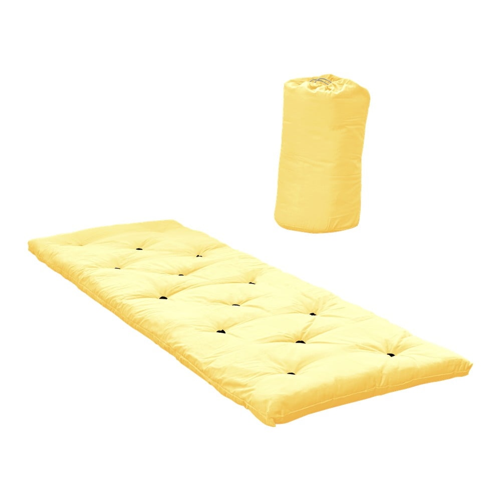 Žltý futónový matrac 70x190 cm Bed in a Bag Yellow – Karup Design