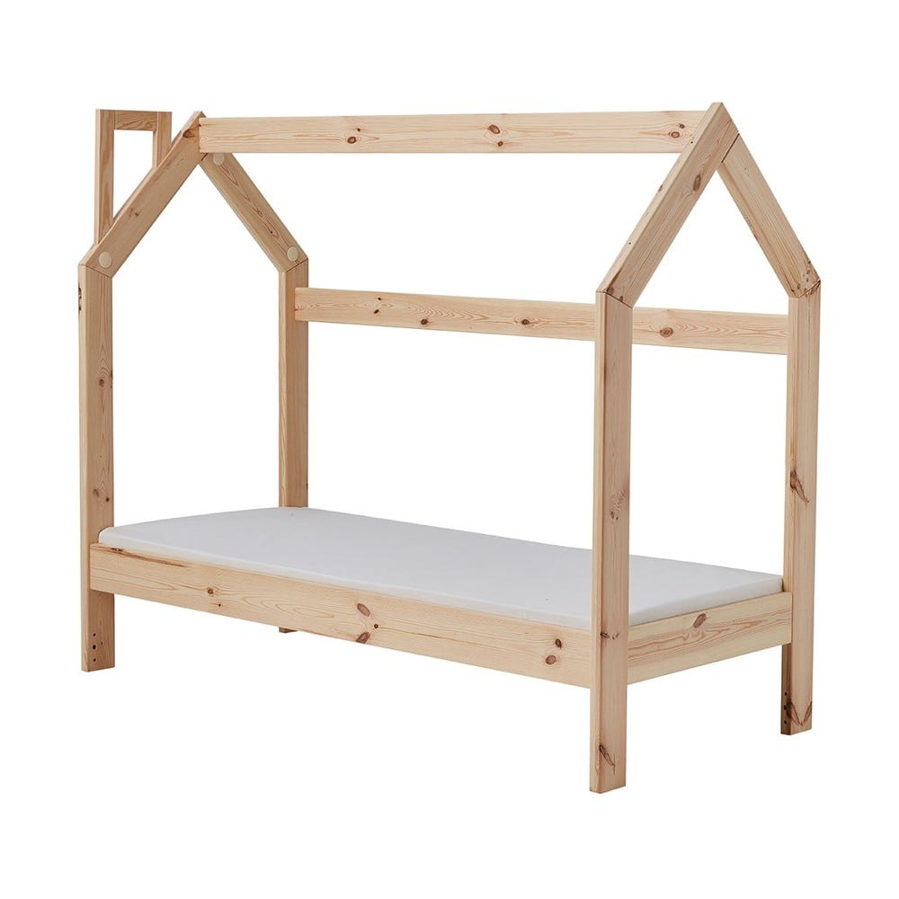 Detská drevená domčeková posteľ Pinio House