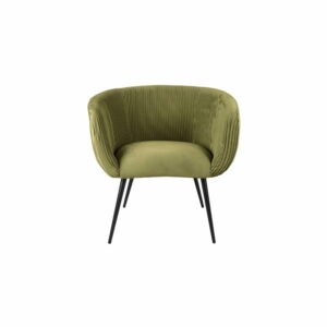 Zelená jedálenská stolička so zamatovým povrchom Majestic - Leitmotiv