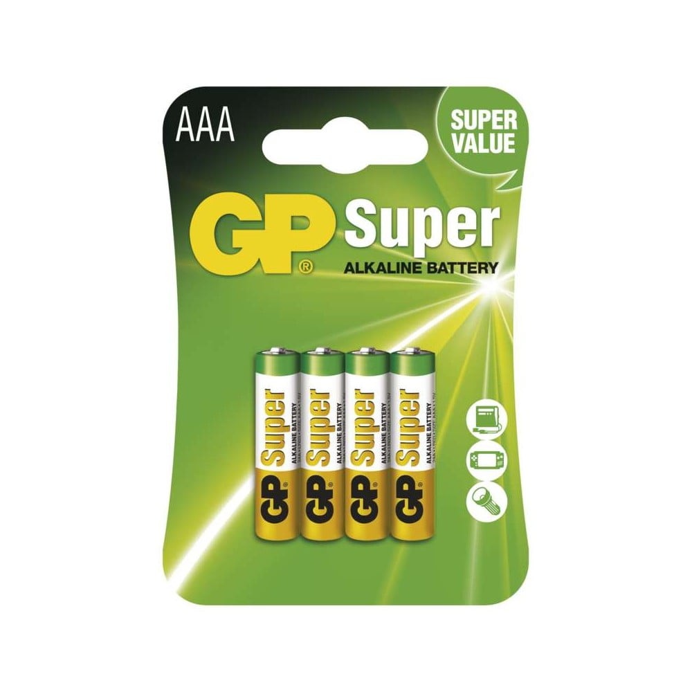 Súprava 4 alkalických baterií EMOS GP Super AAA