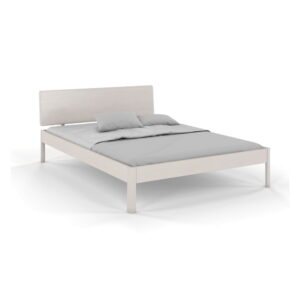 Biela posteľ z borovicového dreva 90x200 cm Ammer - Skandica