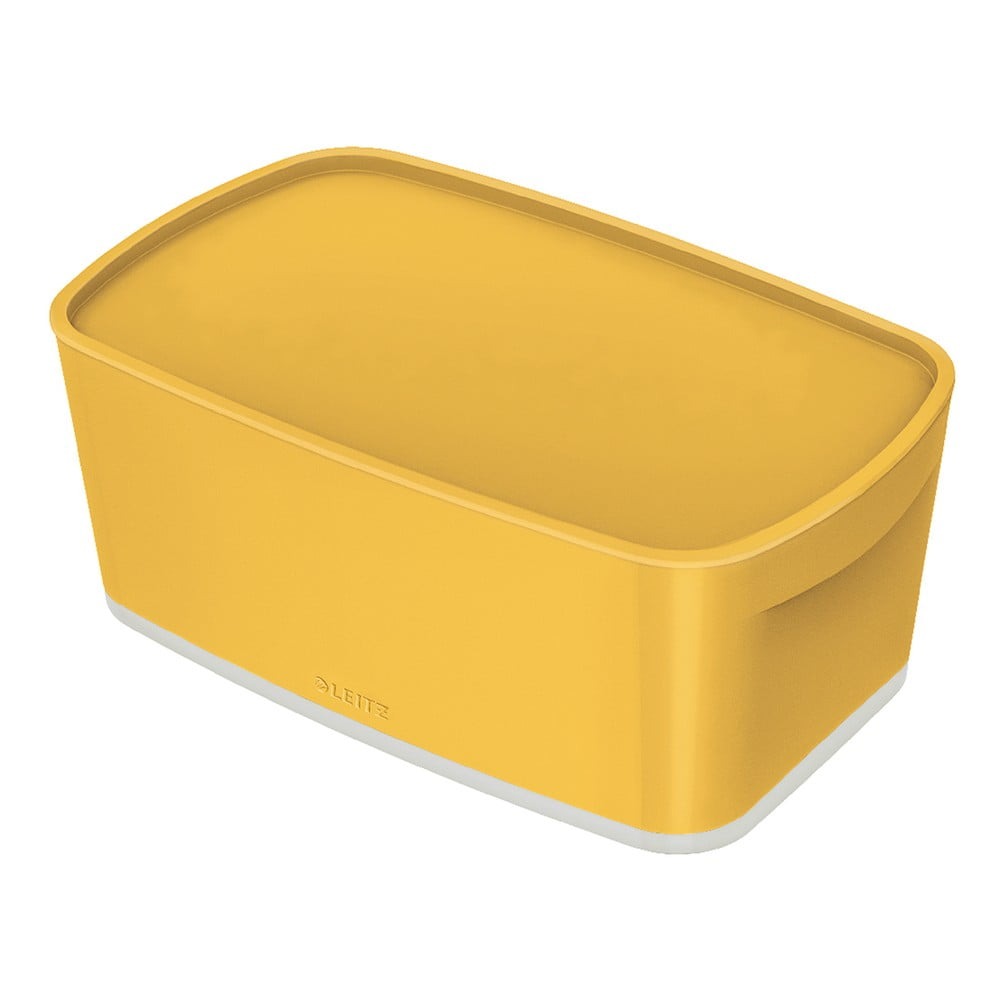 Žltá prenosná škatuľa s vekom Leitz Cosy Mailorder
