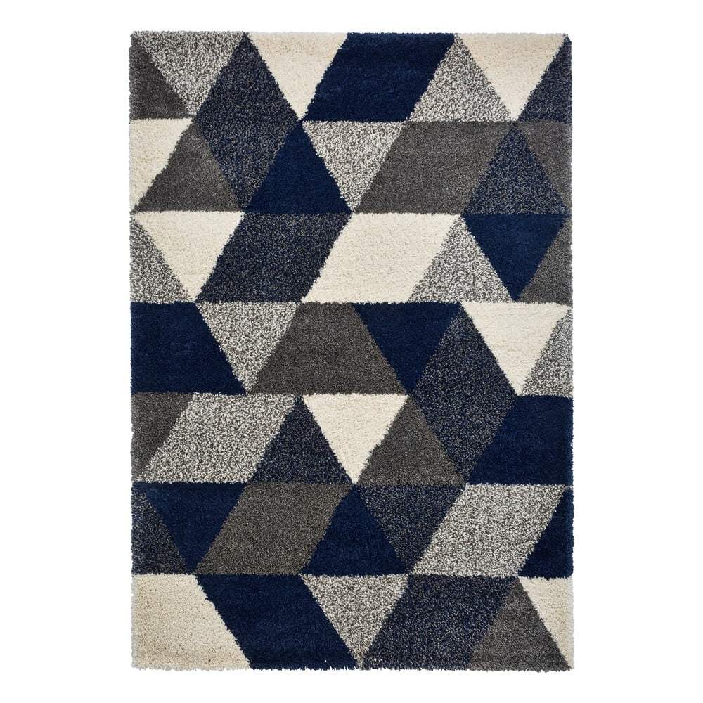 Modrosivý koberec Think Rugs Royal Nomadic Angles