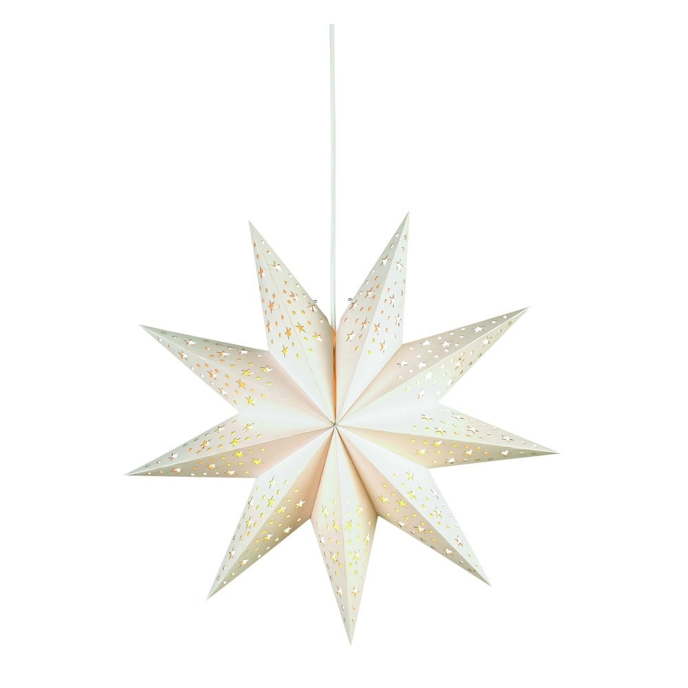 Biela vianočná svetelná dekorácia ø 45 cm Solvalla – Markslöjd