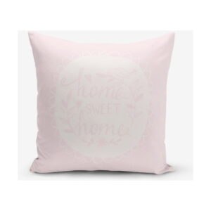 Obliečka na vankúš s prímesou bavlny Minimalist Cushion Covers Home Sweet Home