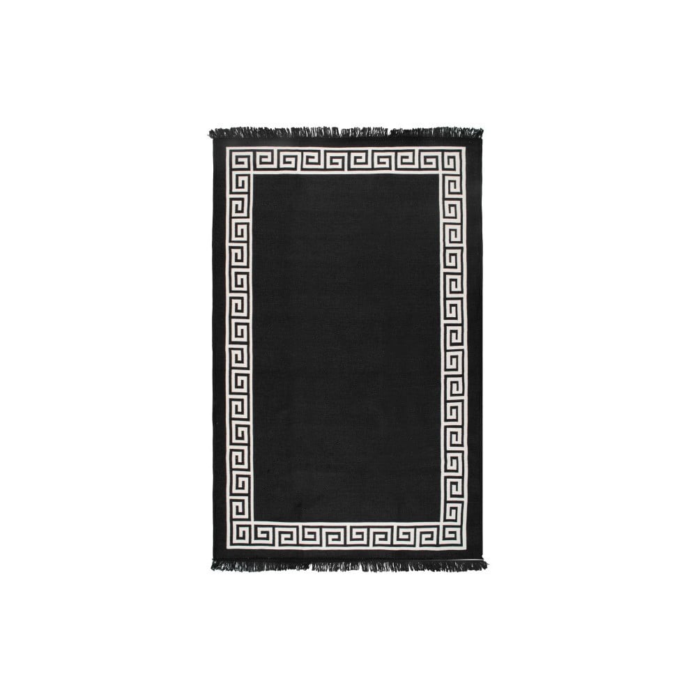 Béžovo-čierny obojstranný koberec Justed