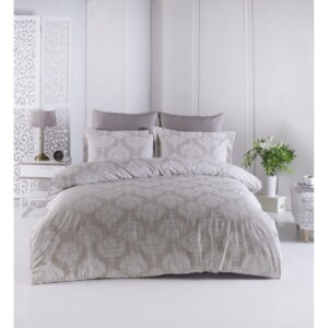 Hnedé posteľné obliečky z bavlneného saténu Primacasa by Türkiz Lina