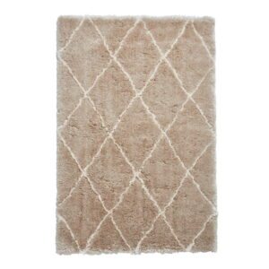 Béžovo-krémový ručne tuftovaný koberec Think Rugs Morocco Beige & Cream
