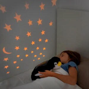 Detský plyšový LED projektor InnovaGoods Penguin