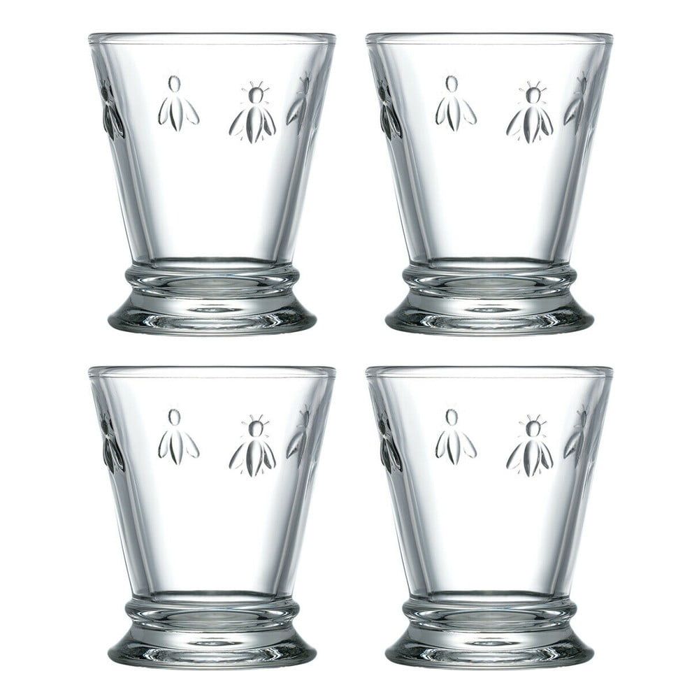 Súprava 4 sklenených pohárov La Rochère Abeille Caress