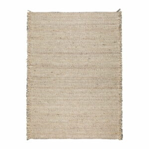 Béžový vlnený koberec Zuiver Frills
