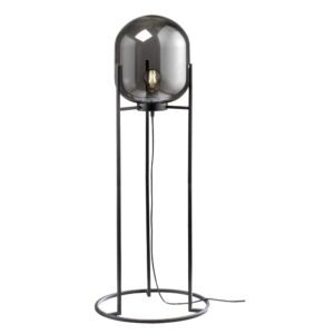 Čierna sklenená stojacia lampa Fischer & Honsel Regi
