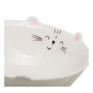 Biela porcelánová miska Unimasa Kitty