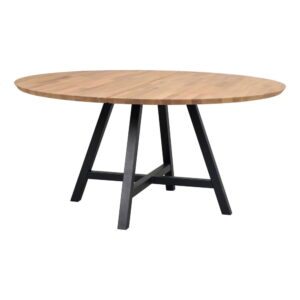 Okrúhly jedálenský stôl s doskou z dubového dreva 150x150 cm Carradale - Rowico