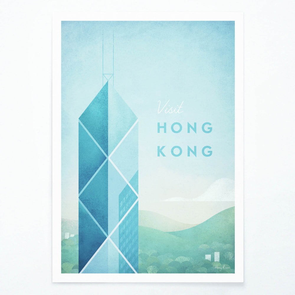 Plagát Travelposter Hong Kong