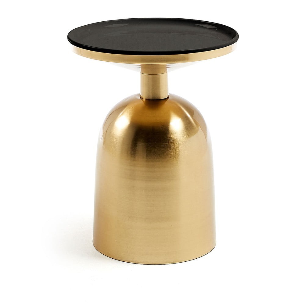 Odkladací stolík v zlatej farbe Kave Home Physic