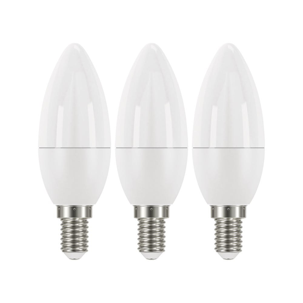 Súprava 3 LED žiaroviek EMOS Classic Candle Neutral White