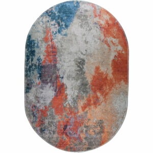 Modrý/oranžový umývateľný koberec 160x230 cm – Vitaus